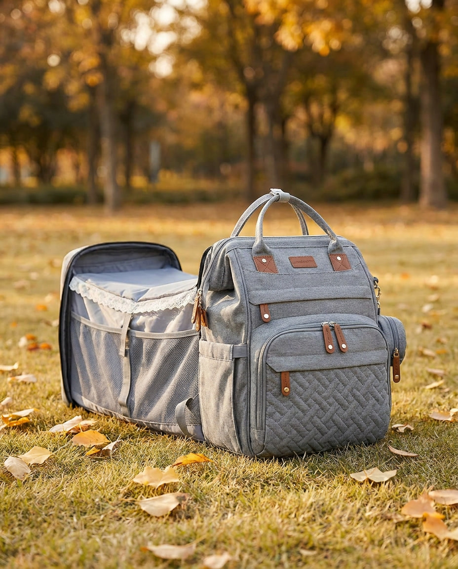 Cocon Mobile+ — Sac à dos à langer avec station de change