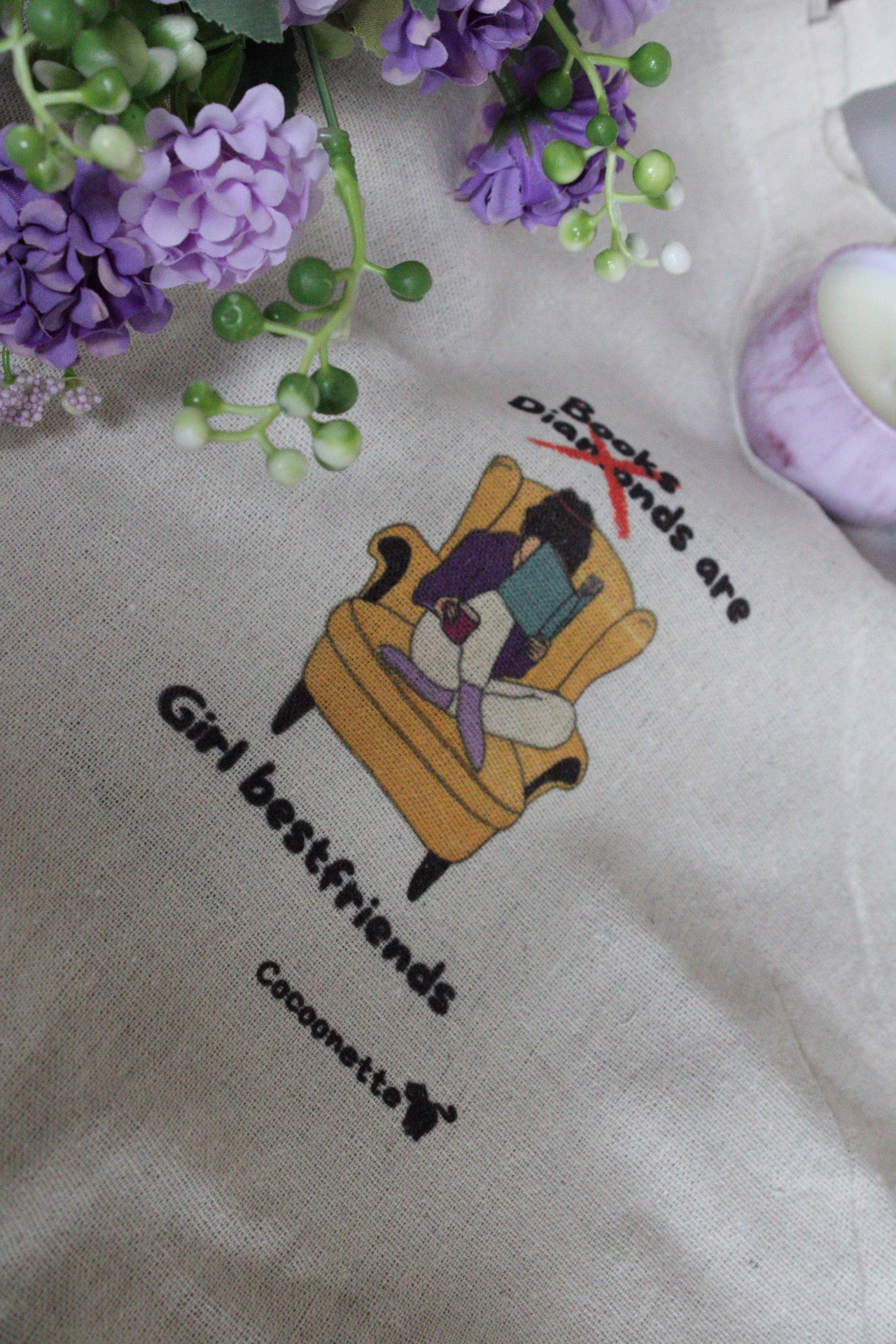 Tote “Books are A girl best friend