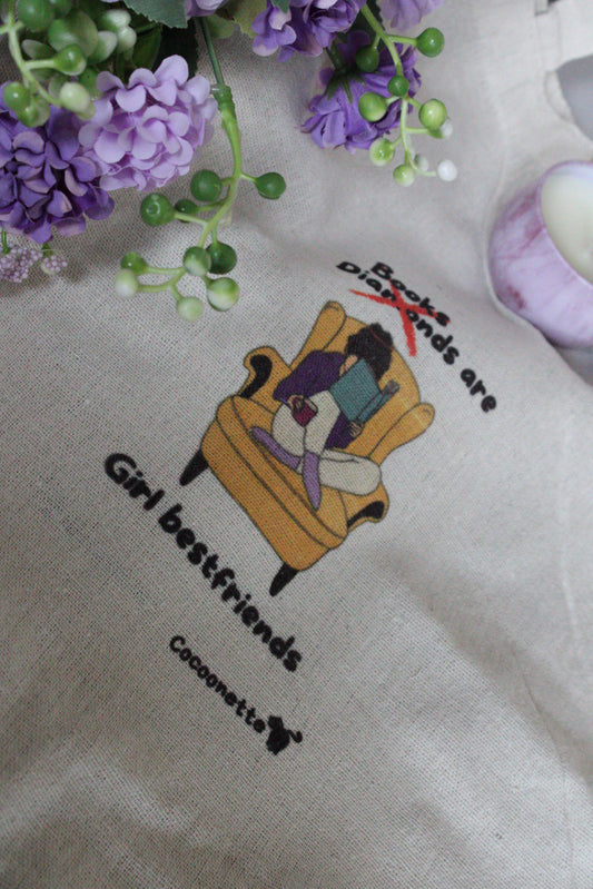 Tote “Books are A girl best friend