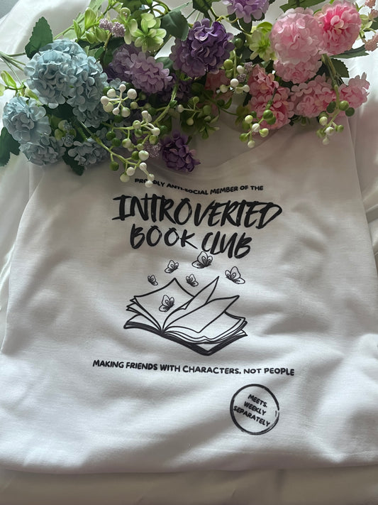 T shirt introverted book club