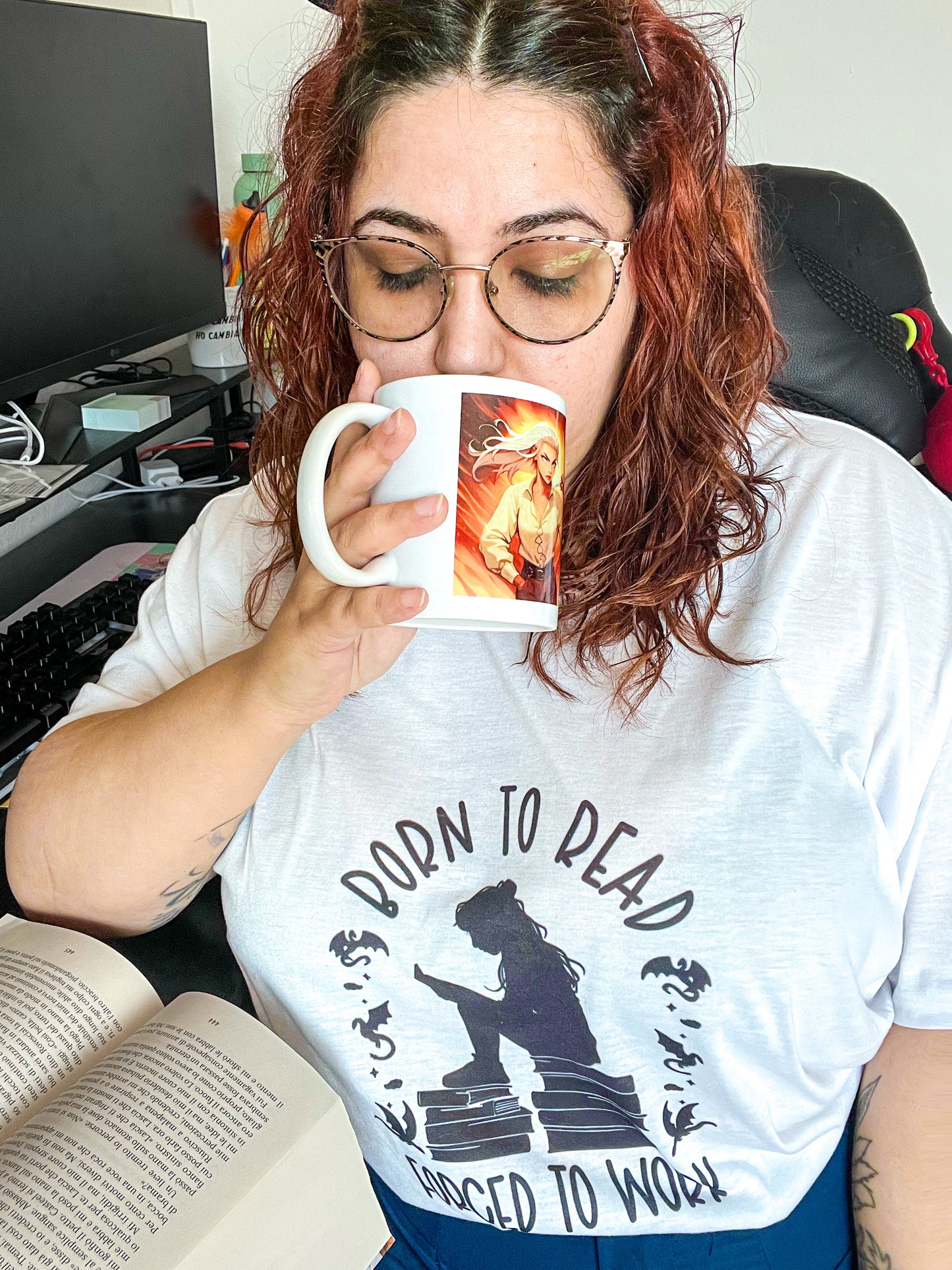 T-shirt “Born to read”