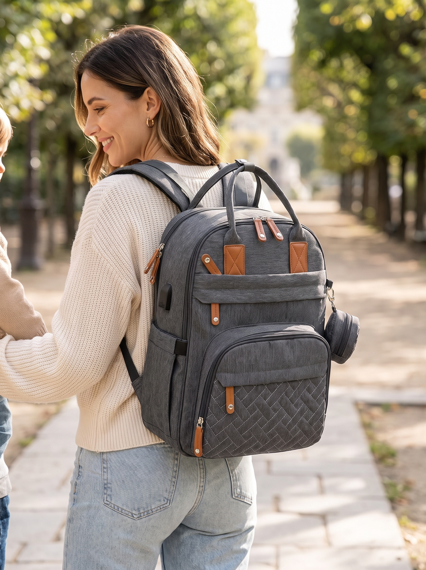 Cocon Mobile — Sac à langer compartiments sec et humide