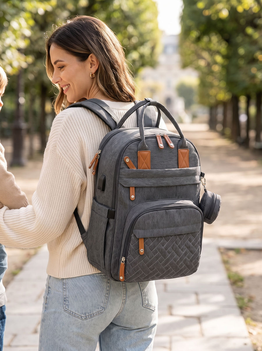 Cocon Mobile — Sac à langer compartiments sec et humide