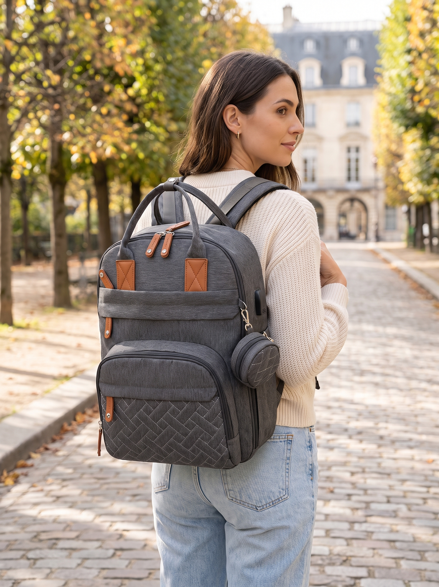 Cocon Mobile — Sac à langer compartiments sec et humide