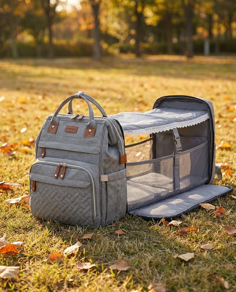 Cocon Mobile+ — Sac à dos à langer avec station de change