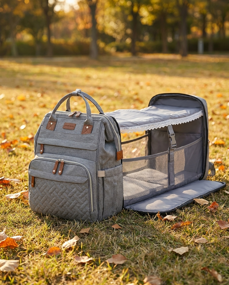 Cocon Mobile+ — Sac à dos à langer avec station de change